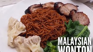 SUPER GOOD Malaysian Style Black Wonton Noodles Recipe [upl. by Dowski]