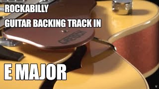 Rockabilly Guitar Backing Track In E Major [upl. by Anirehc]