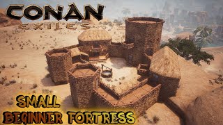 CONAN EXILES building  BEGINNER BASE TIMELAPSE [upl. by Remo]