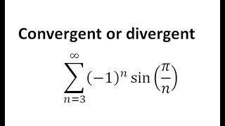 series n100n  convergent or divergentratio testhow to determine convergent and divergent [upl. by Myers336]