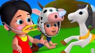 Kukdoo Koo  Animals Sounds In Hindi  कुकड़ू कु  Hindi Nursery Rhymes  Kids Tv India [upl. by Haridan417]