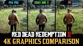 Red Dead Redemption 2 4K Comparison  PC  PS4 Pro  Xbox One X [upl. by Conan582]