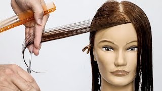 How to cut perfect face framing layers for long hair [upl. by Notnirb880]