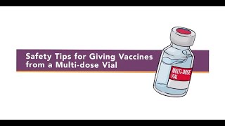 MultiDose Vaccine Vial Injection Safety Tips [upl. by Yleen]