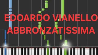 edoardo vianelloabbronzatissimarallentatoslowpiano facile easy tutorial [upl. by Franky810]