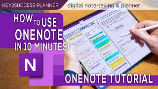 OneNote Basics Tutorial Note taking Digital Planning [upl. by Gnehp712]