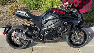 2020 Suzuki Katana exhaust sound stock vs Yoshimura Alpha T slipon [upl. by Green66]