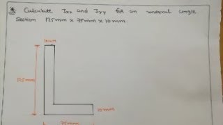 Moment of Inertia of L section [upl. by Afatsom]