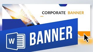 How to Make a Banner in Word [upl. by Eaneg983]