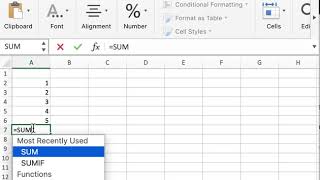 Add numbers in Excel  Quick tutorial [upl. by Venice]