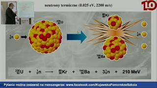 Fizyka  klasa 1 LO Gim Reakcje jądrowe  rozszczepianie atomów [upl. by Ytrebil]