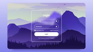 Login Form Using HTML amp CSS [upl. by Yzdnil24]