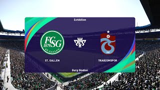 FC St Gallen 1879 vs Trabzonspor 22082024 UEFA Europa Conference League PES 2021 [upl. by Theta]