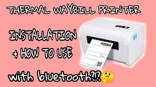 THERMAL WAYBILL PRINTER  ZJIANG POS9200 [upl. by Anhavas]