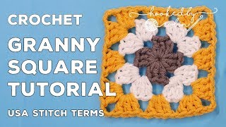 How to Crochet a Granny Square for ABSOLUTE BEGINNERS [upl. by Yirinec]