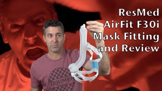 ResMed AirFit F30i Full Face Mask Fitting and Review TheLankyLefty27 [upl. by Shelia]