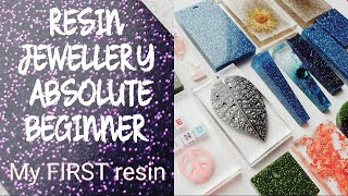 RESIN JEWELLERY for beginners First time trying resin WEAR proper PPE [upl. by Rennerb]