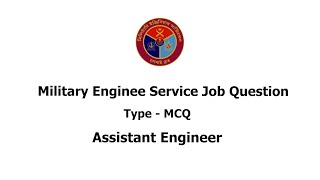 Military Engineering Service Previous Question  Assistant Engineer  MES Job Question [upl. by Ygief]