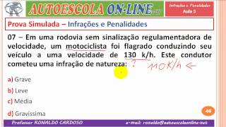 11 INFRAÇÕES E PENALIDADES  Resolução de Questões em Prova Simulada [upl. by Hajan]