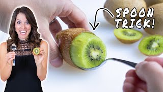 How to Cut a Kiwi  3 Easy Ways [upl. by Aleciram471]