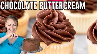 How to Make Chocolate Buttercream [upl. by Elatnahc435]