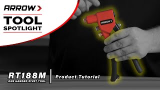 Product Tutorial  Arrows RT188M One Handed Rivet Tool [upl. by Arad]