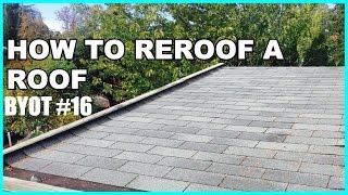 DIY How To Reroof A Roof [upl. by Abisia]