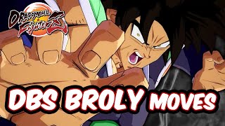 Dragon Ball FighterZ  DBS Broly Moves Combos Dramatic DLC8 [upl. by Kele570]