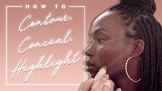 HOW TO CONTOUR CONCEAL AND HIGHLIGHT WITH MATCH STIX  FENTY BEAUTY [upl. by Monafo]