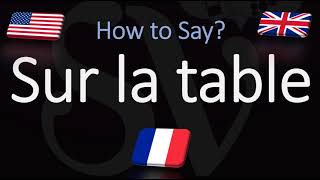 How to Pronounce Sur la Table CORRECTLY [upl. by Clarance908]