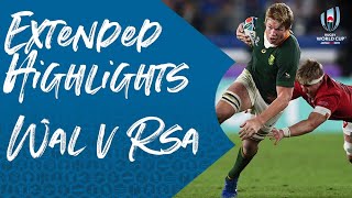 Extended Highlights Wales 1619 South Africa  Rugby World Cup 2019 [upl. by Eceinhoj]