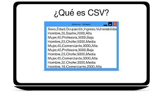 ¿Qué es CSV [upl. by Yerffoeg]