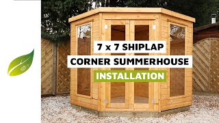 7 x 7 Corner Summerhouse Installation [upl. by Aliuqehs]