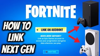 How To Link Your Xbox Series X To Epic Games Account FORTNITE [upl. by Mazlack441]