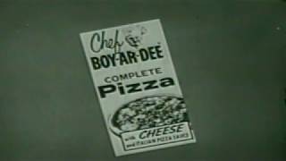 Vintage Chef Boyardee Pizza mix Commercial [upl. by Anidam42]