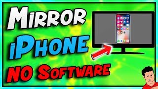 How To Mirror iPhone To PC Without Downloading Any Software To PC [upl. by Nrublim]