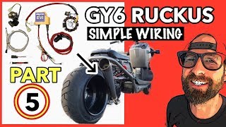 GY6 Ruckus SIMPLE wiring PART 5 [upl. by Helaine664]