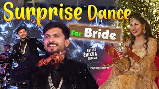 😮Surprise Dance Performance by GROOM at Shikha sangeet  raanjhanasong [upl. by Seitz]