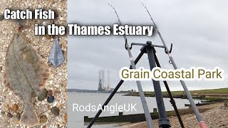 Catch Fish in the Thames Estuary GRAIN COASTAL PARK [upl. by Ennove]