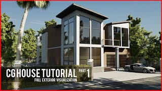 How to Create a Modern House in Blender  Part 1  Blender 282 [upl. by Auria]