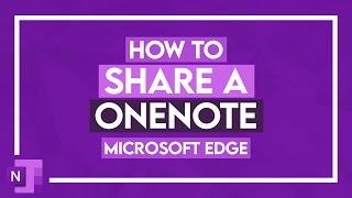 How to Share a OneNote Notebook OneNote Tutorial [upl. by Nirrep]