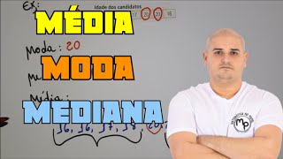 Média Moda e Mediana [upl. by Claudy]