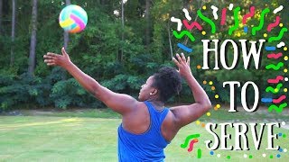 HOW TO OVERHAND SERVE FOR BEGINNERS [upl. by Wartow43]