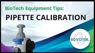 How to Calibrate your Edvotek Pipet [upl. by Tengdin]