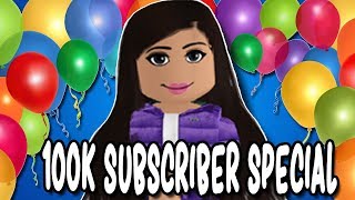 CELEBRATING 100K SUBS THANK YOU  Face Reveal  Roblox Amberry [upl. by Artenra613]