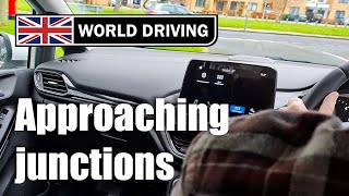 How to approach junctions in a manual car  UK driving lesson [upl. by Cutlip]