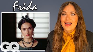 Salma Hayek Breaks Down Her Most Iconic Characters  GQ [upl. by Tillfourd]