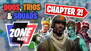 NEW Duos Trios amp Squads Zone Wars Map Code Fortnite Chapter 2 Season 2 [upl. by Roberta650]