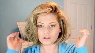 BIG Hair Tutorial Hot Rollers In Short Hair [upl. by Karl301]