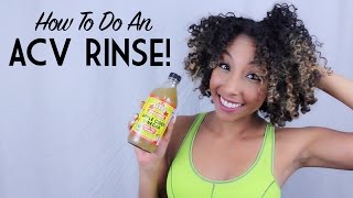 How To Do An ACV Rinse Apple Cider Vinegar on Natural Hair  BiancaReneeToday [upl. by Orva874]